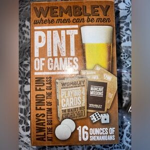 NWT Wembley Pint of Games - 16 Ounces of Shenanigans